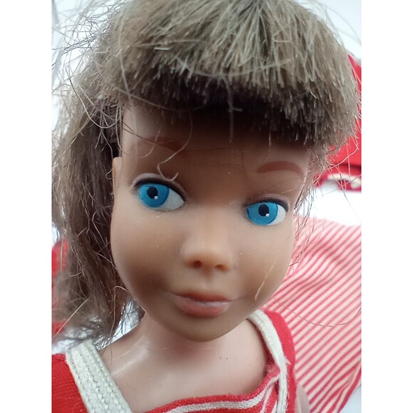 Vintage Skipper Doll 1960's Straight Leg Original Swimsuit Barbie Ken Mattel - Picture 7 of 16
